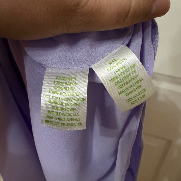 Lilly Pulitzer Valli beaded Shift Dress in Light Lilac Verbena size small - Picture 8 of 8